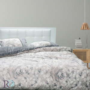 Плюшено спално бельо Gray and Ash roses